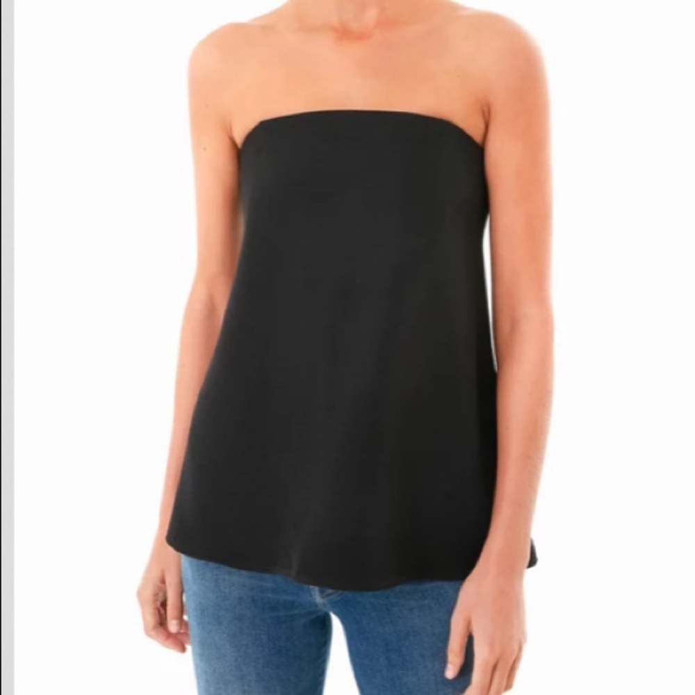 Tuckernuck Classic Black Strapless Blouse